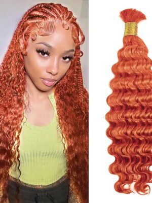 Ginger-yellow Braids Deep Wave bulk